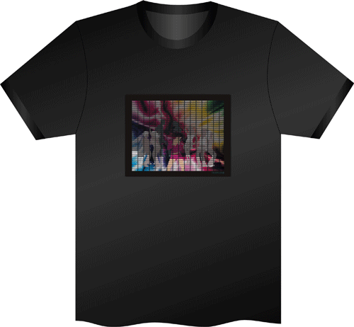 Iran EL T-Shirt, el Ton aktivierte T-Shirt, el-Beleuchtung T-Shirt